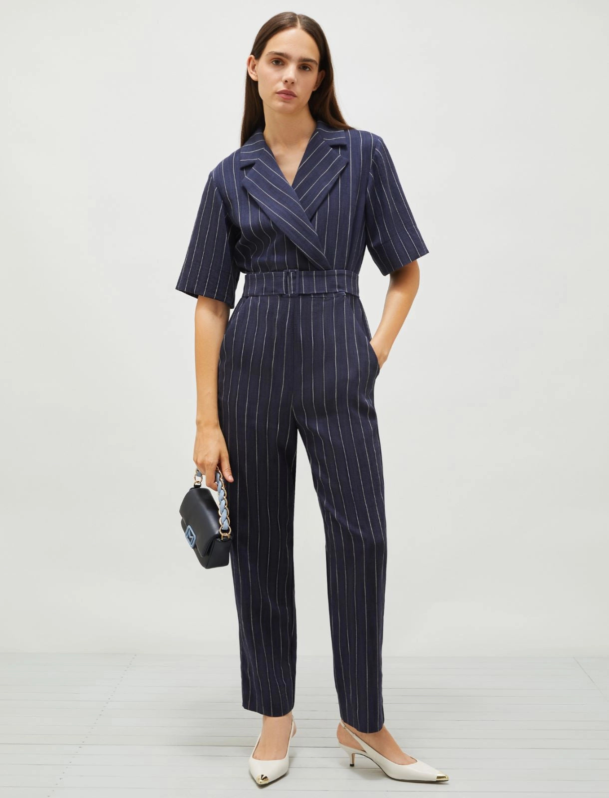 Marella pinstripe jumpsuit Banana
