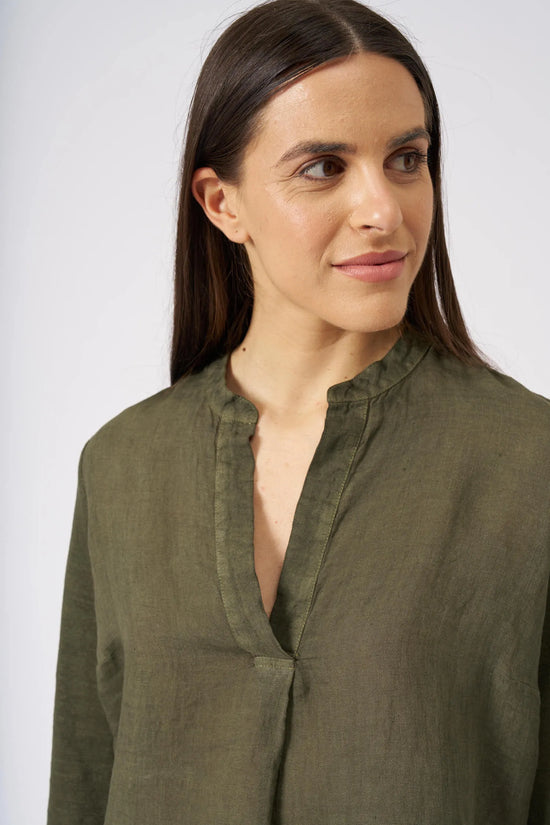 120 Lino v neck top 70FC E908