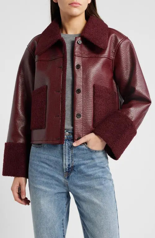 Rails faux shearling jacket Dria