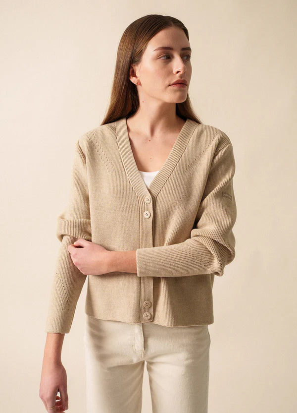 Saint James wool cardigan 3365 Aoste