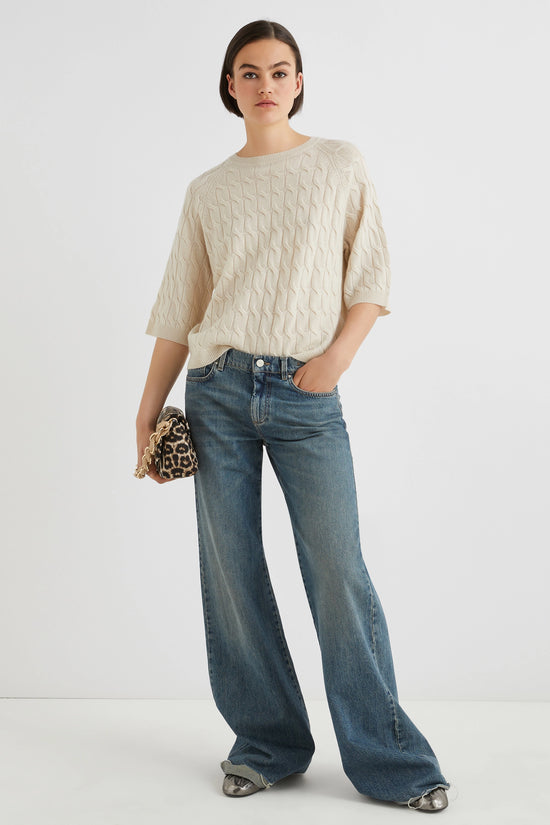 Marella Cashmere-Blend Sweater FRANZ- IVORY