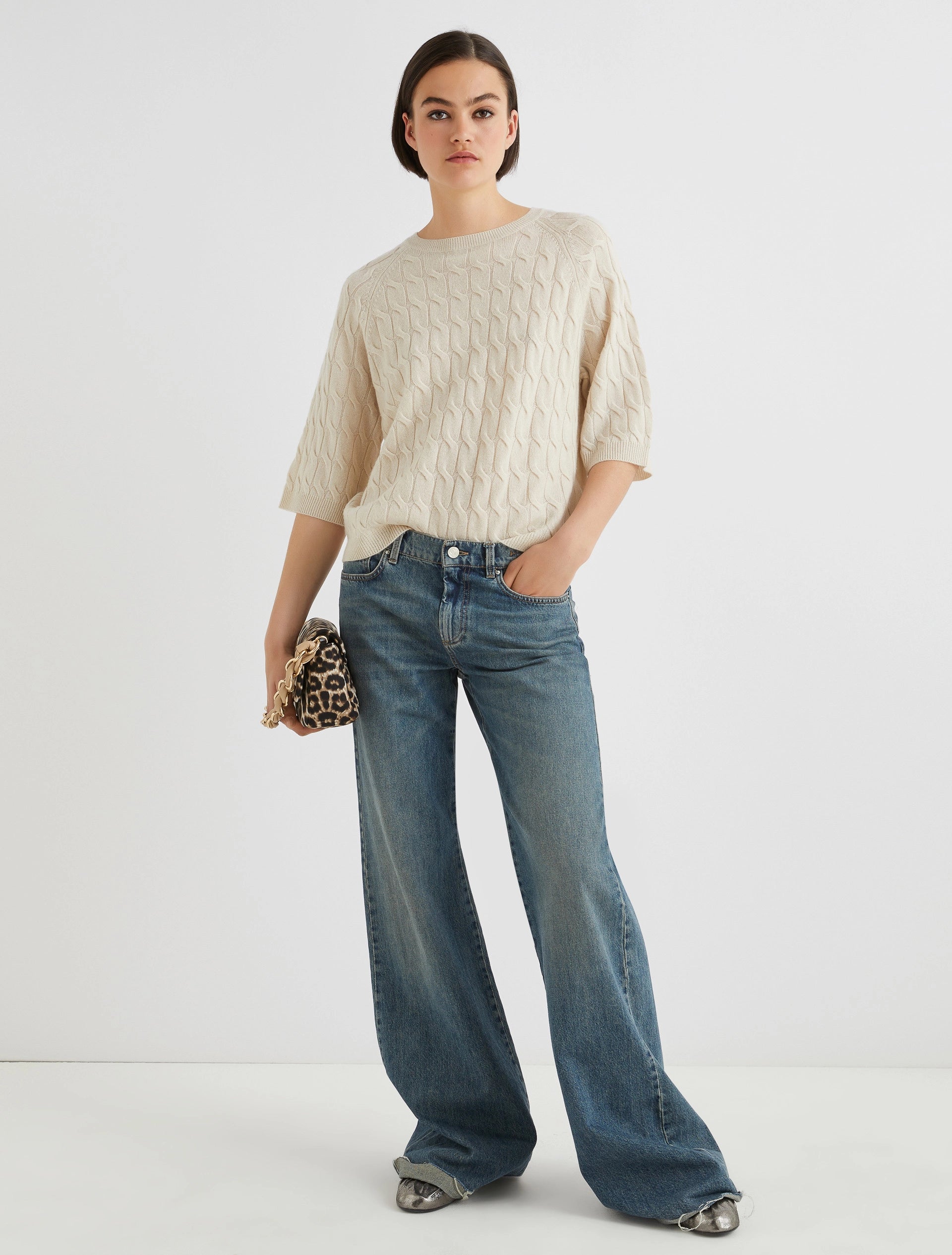 Marella Cashmere-Blend Sweater FRANZ- IVORY