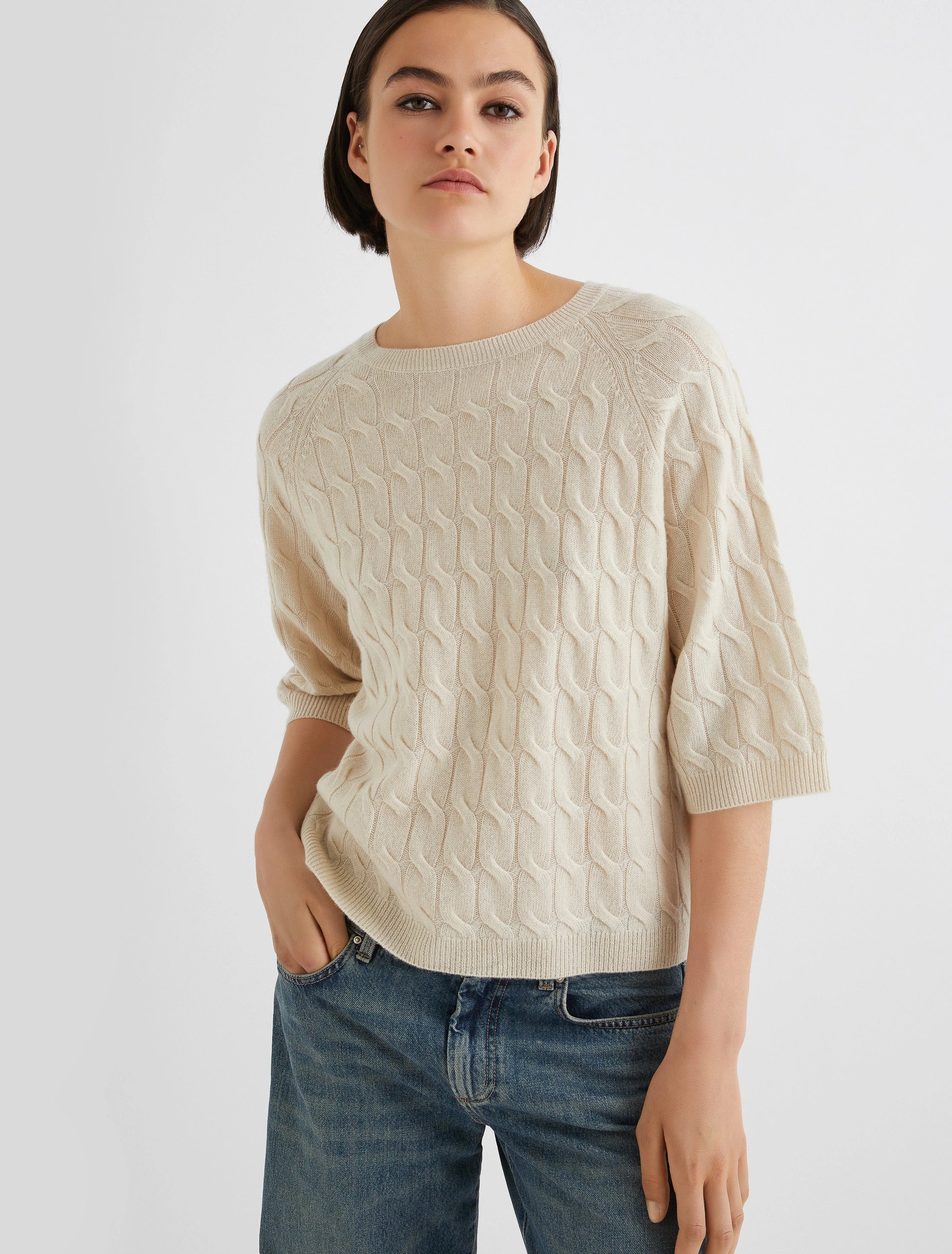Marella Cashmere-Blend Sweater FRANZ- IVORY