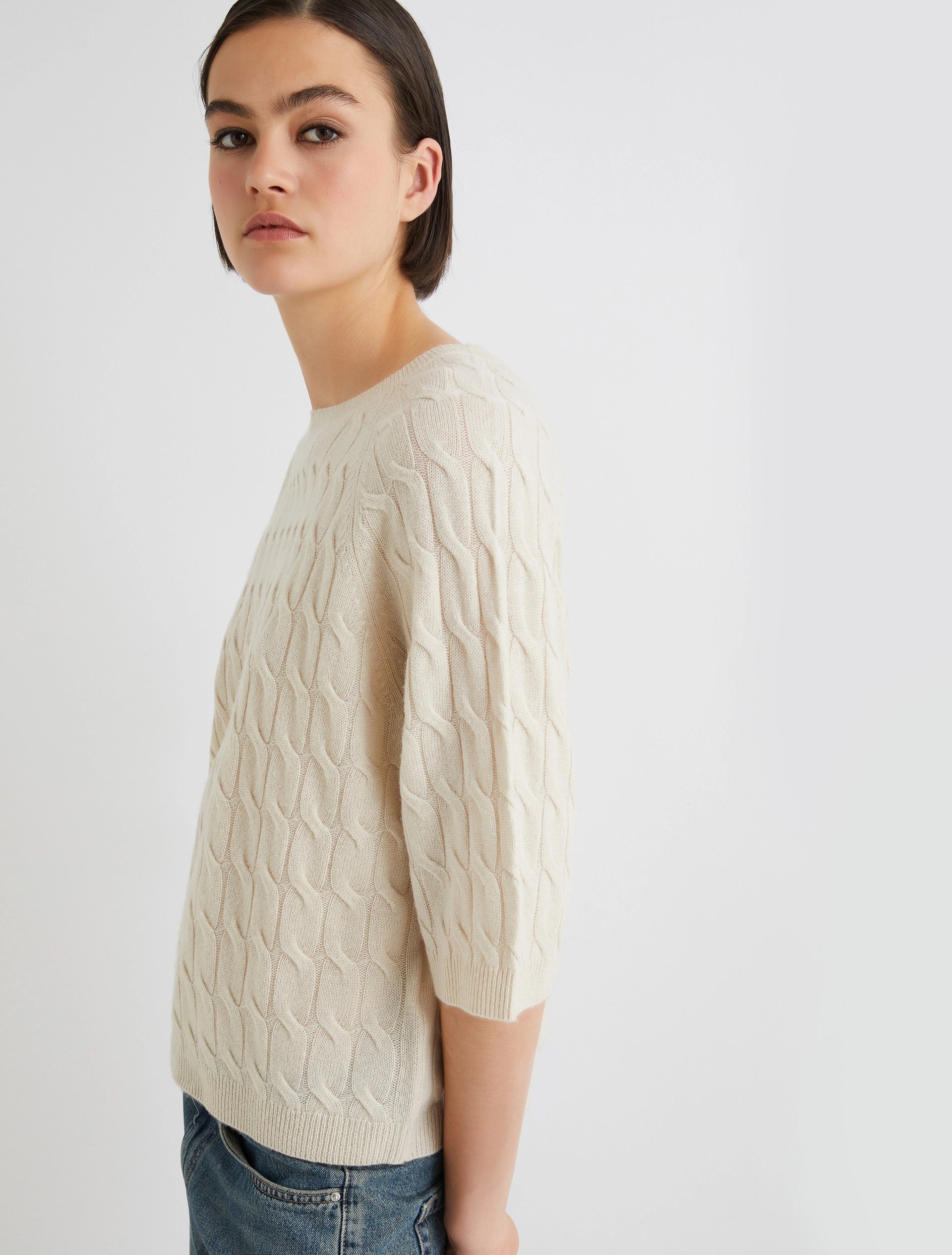Marella Cashmere-Blend Sweater FRANZ- IVORY