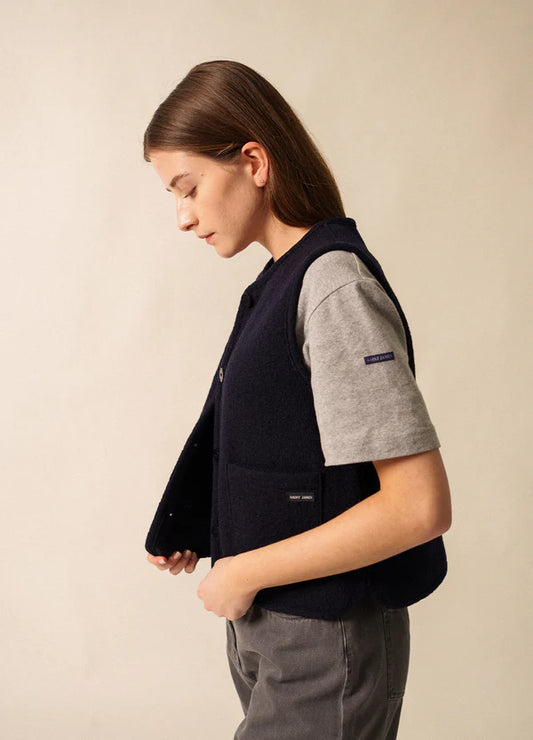 Saint James boiled wool gilet 3377 Jura