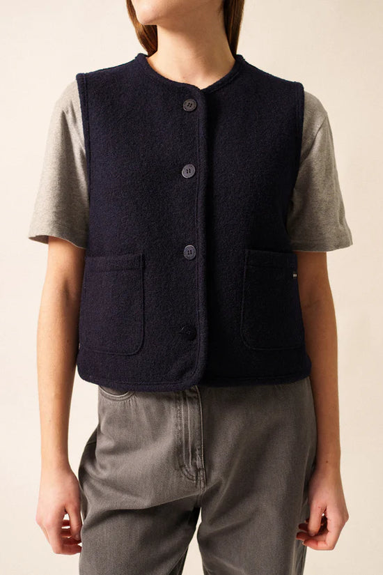 Saint James boiled wool gilet 3377 Jura