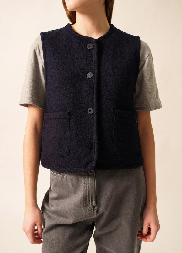 Saint James boiled wool gilet 3377 Jura