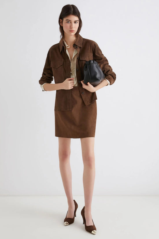 Marella suede mini skirt Rise