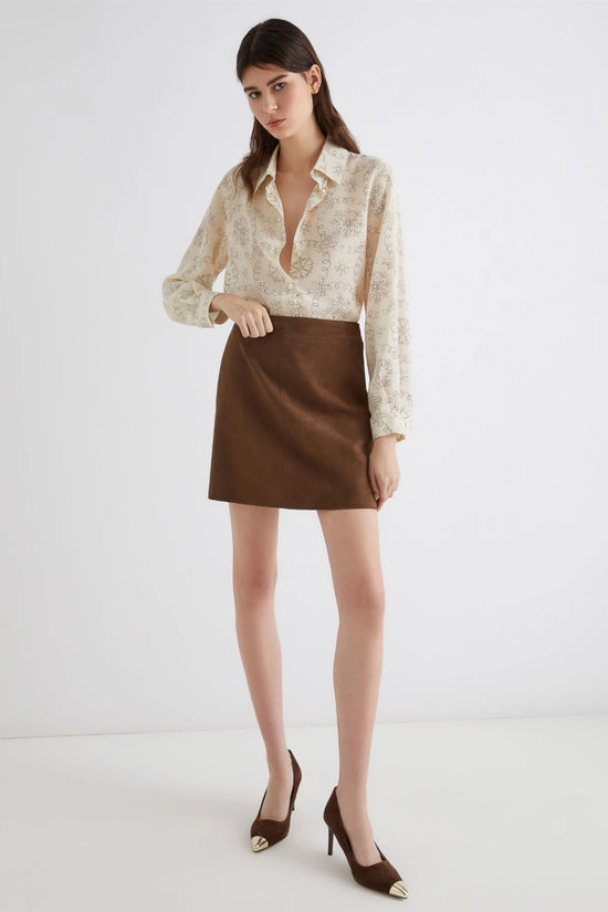 Marella suede mini skirt Rise