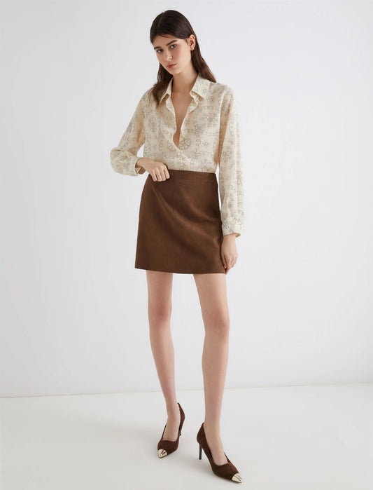 Marella suede mini skirt Rise
