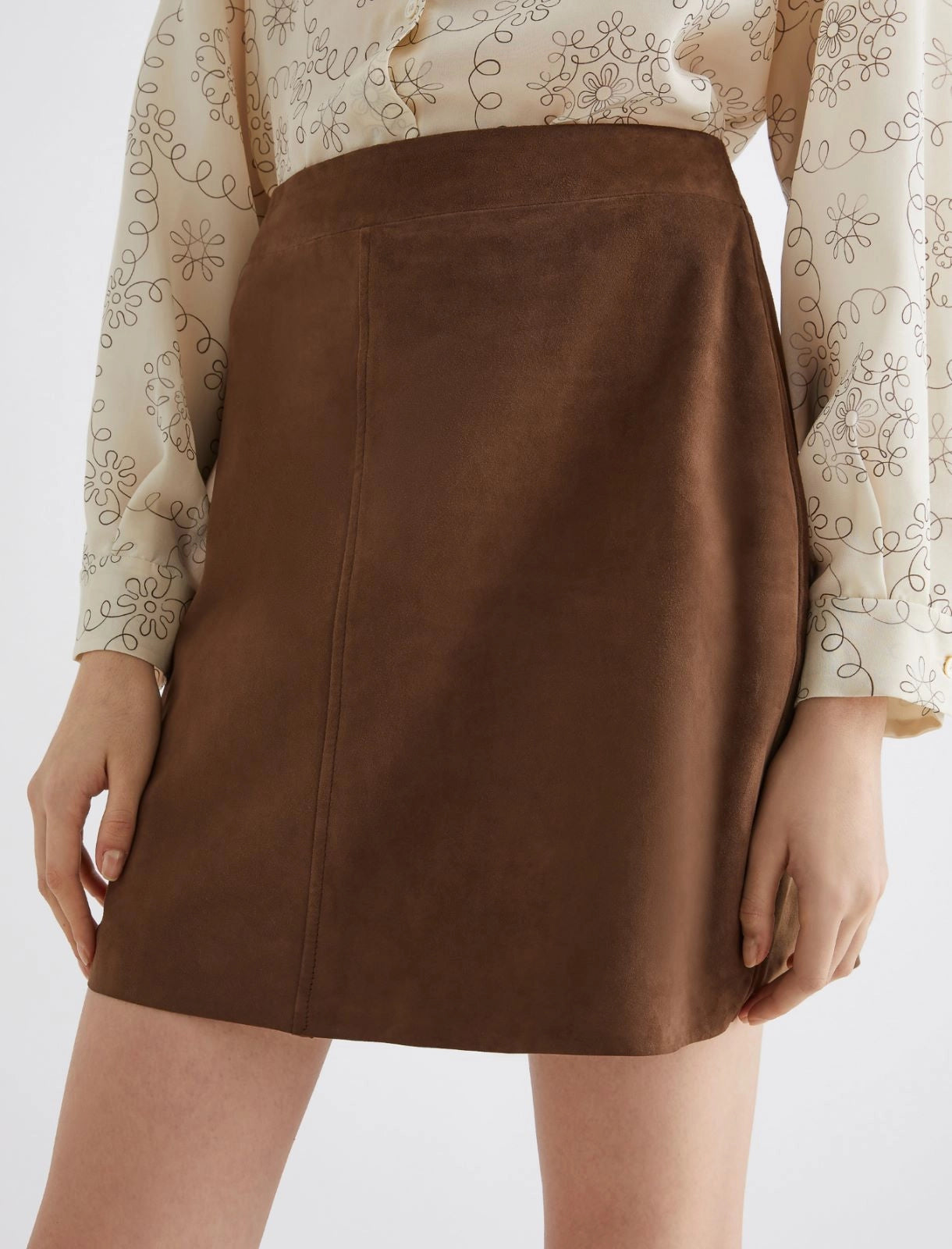Marella suede mini skirt Rise
