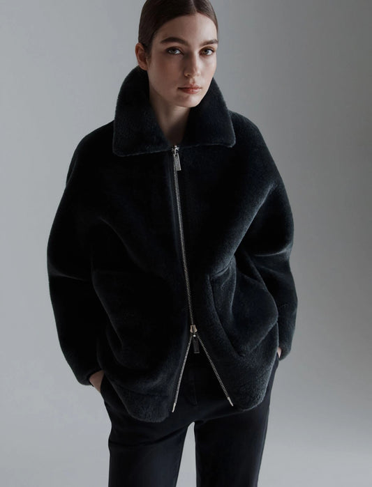 Marella reversible faux fur jacket Fresa