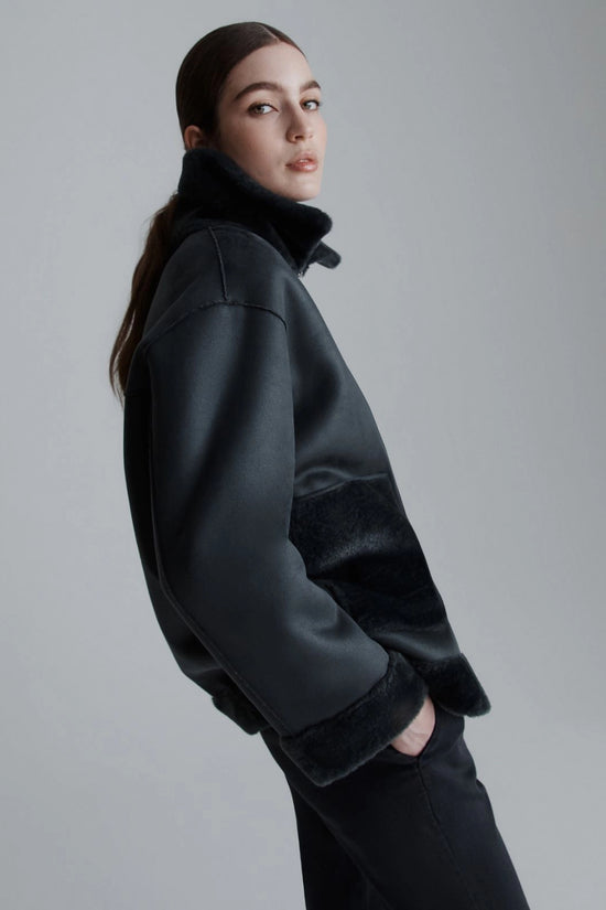 Marella reversible faux fur jacket Fresa