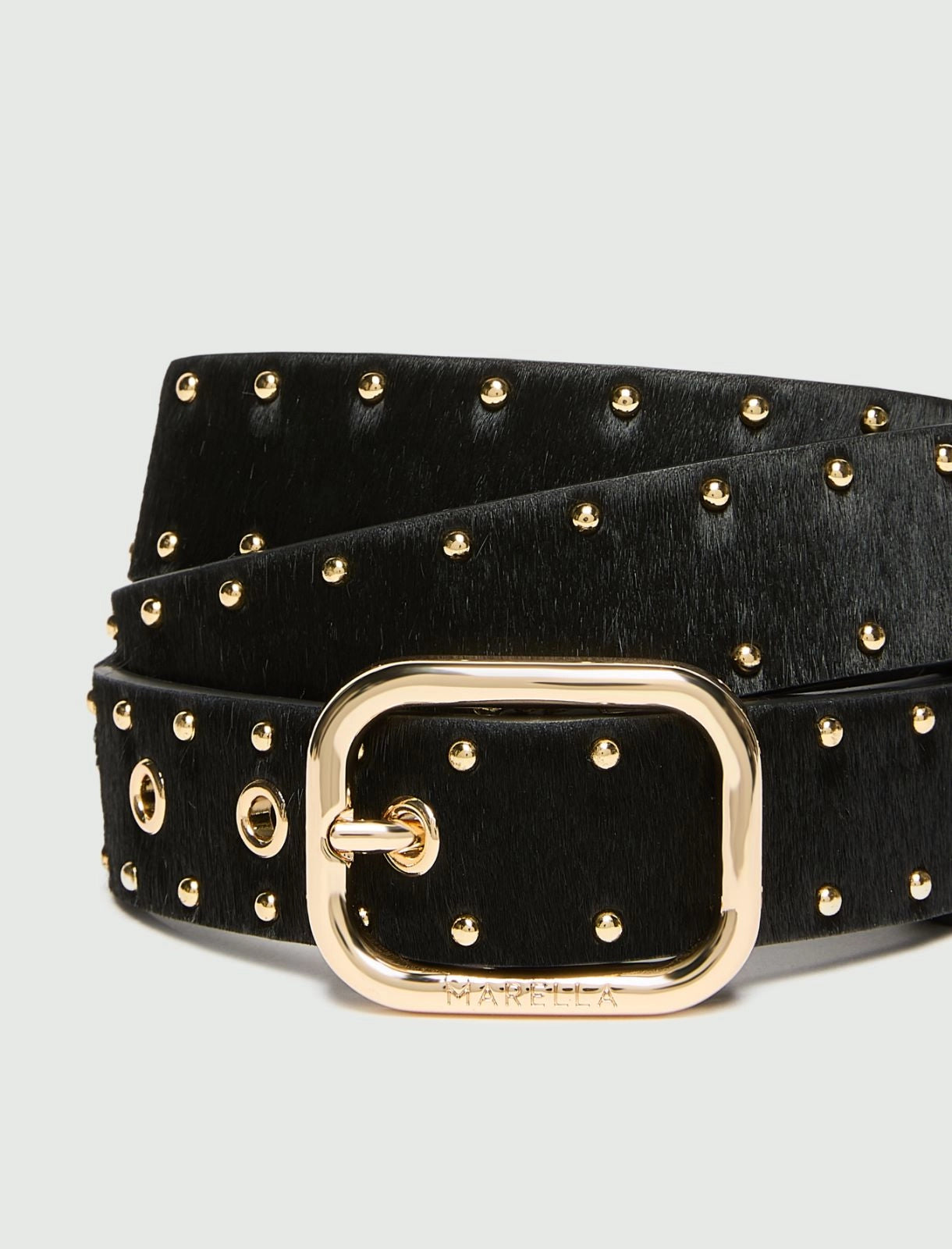 Marella Black Studded Belt 