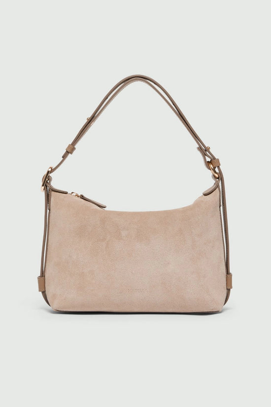 Marella Turtledove Compact Suede bag