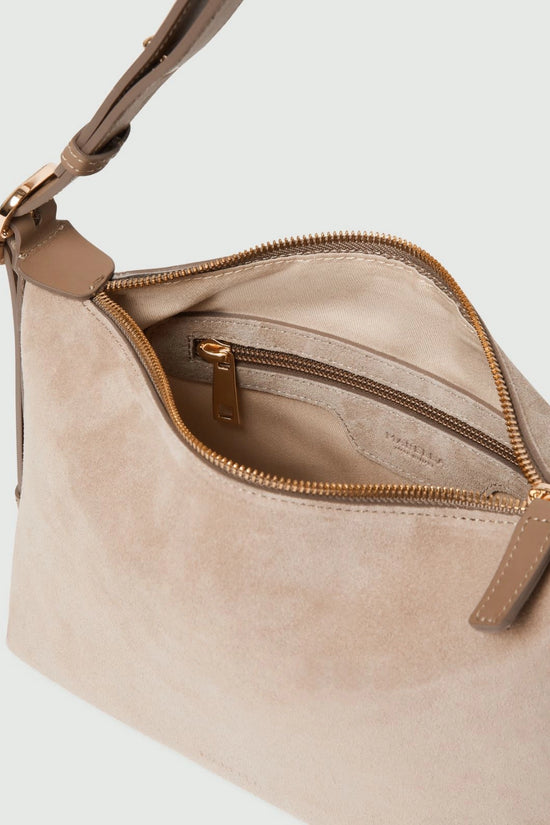 Marella Turtledove Compact Suede bag