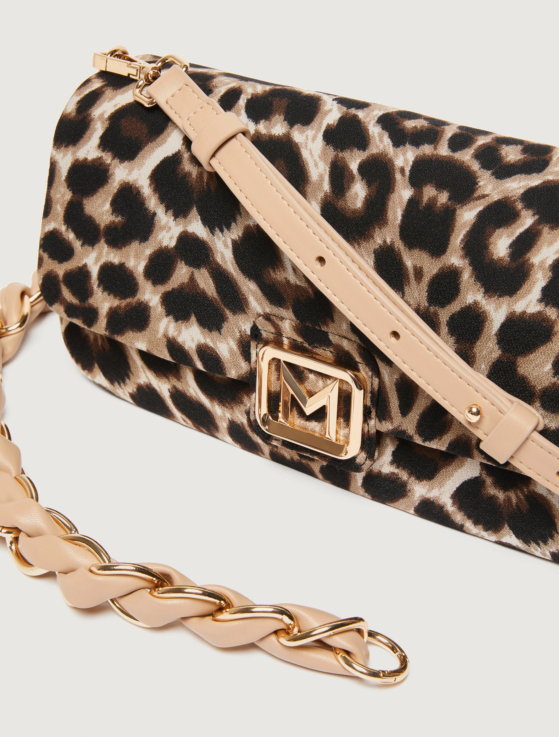 Marella Spotted Fabric Padded Bag EMILY3 - BEIGE SHADED