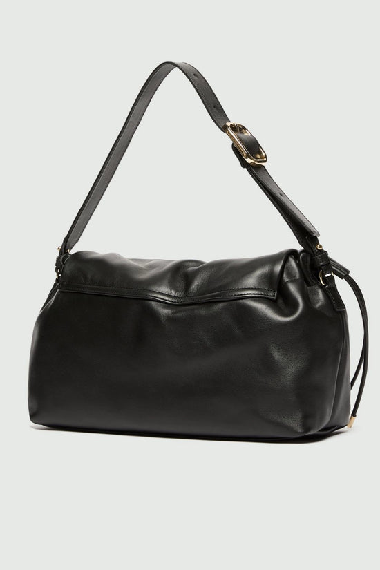 Marella Black Medium Leather Shoulder Bag