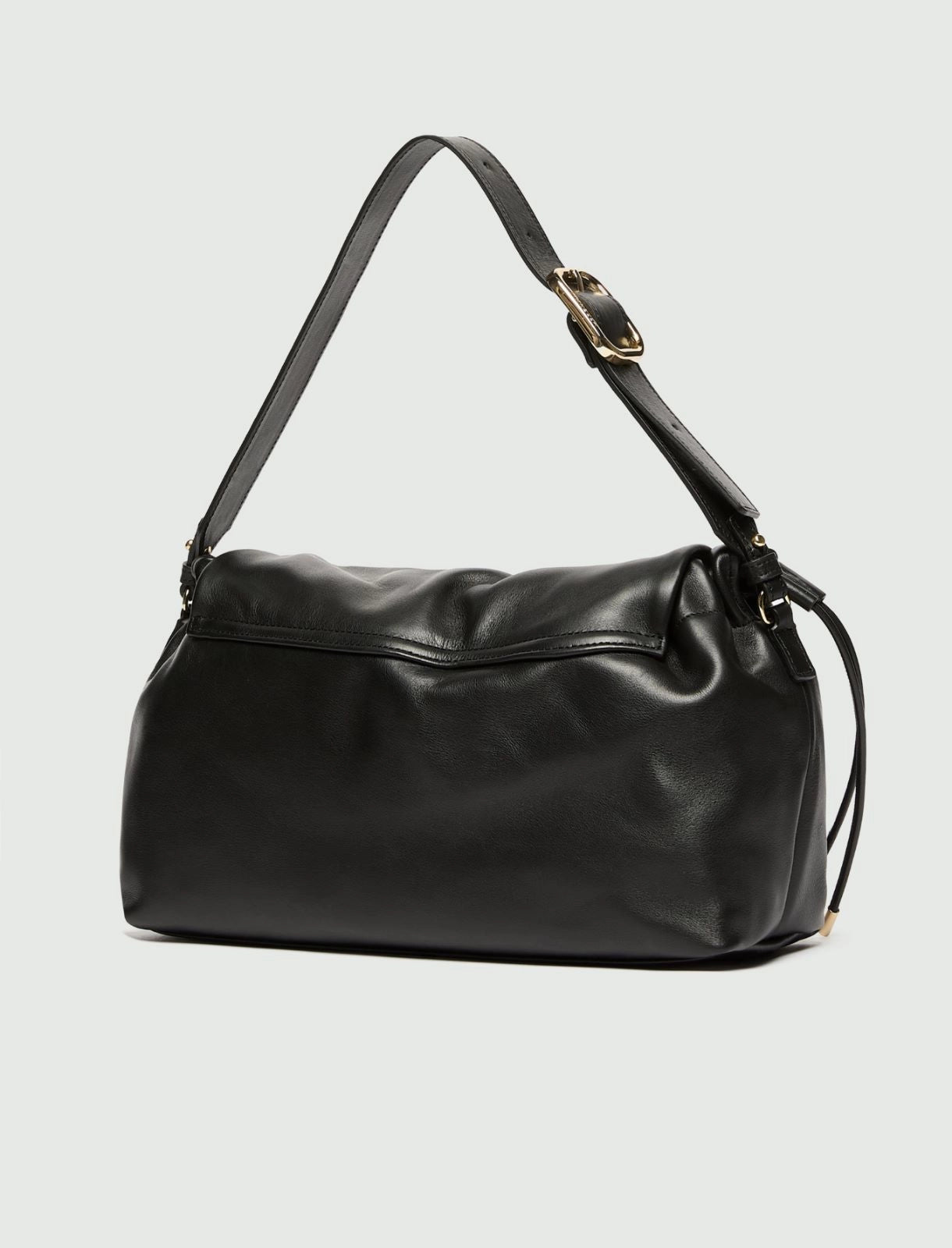 Marella Black Medium Leather Shoulder Bag
