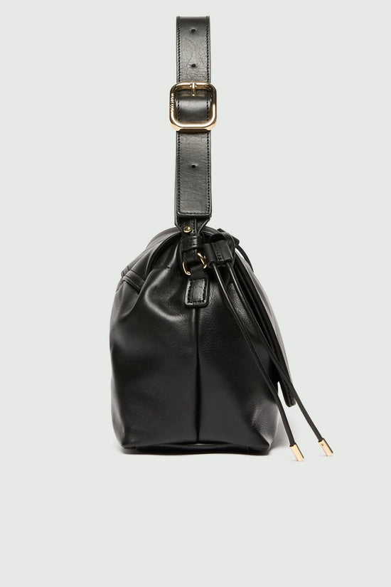 Marella Black Medium Leather Shoulder Bag