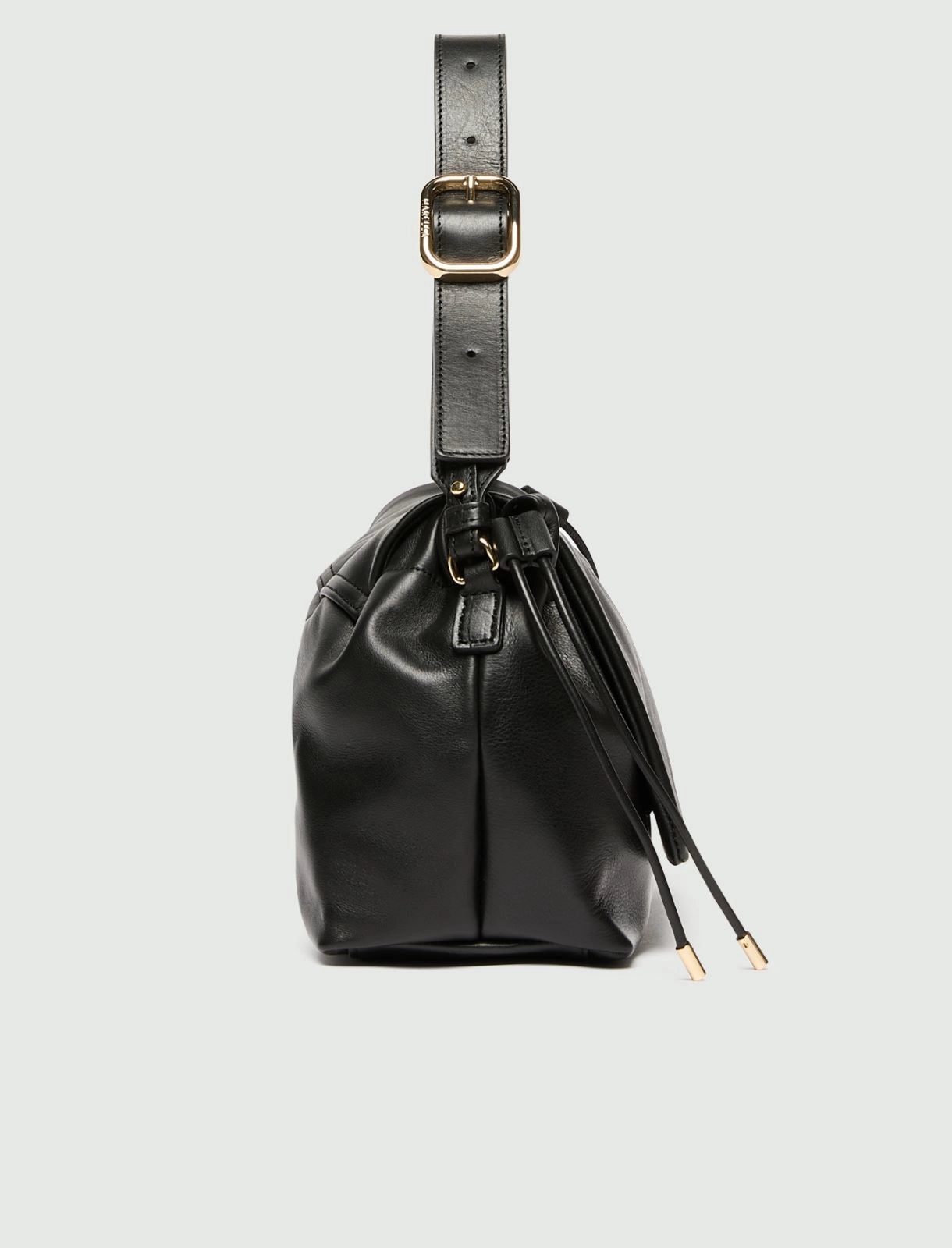 Marella Black Medium Leather Shoulder Bag