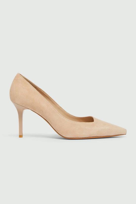 Marella Suede Court Shoes in Nude Mlaalare