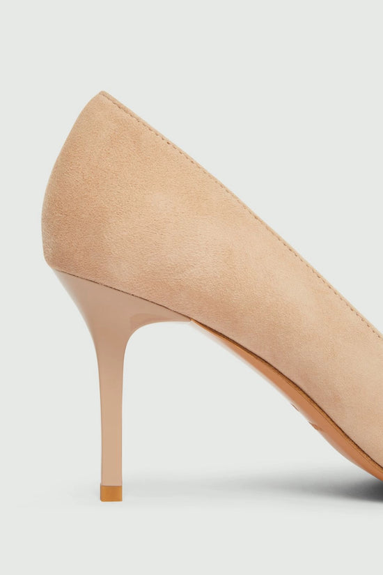Marella Suede Court Shoes in Nude Mlaalare