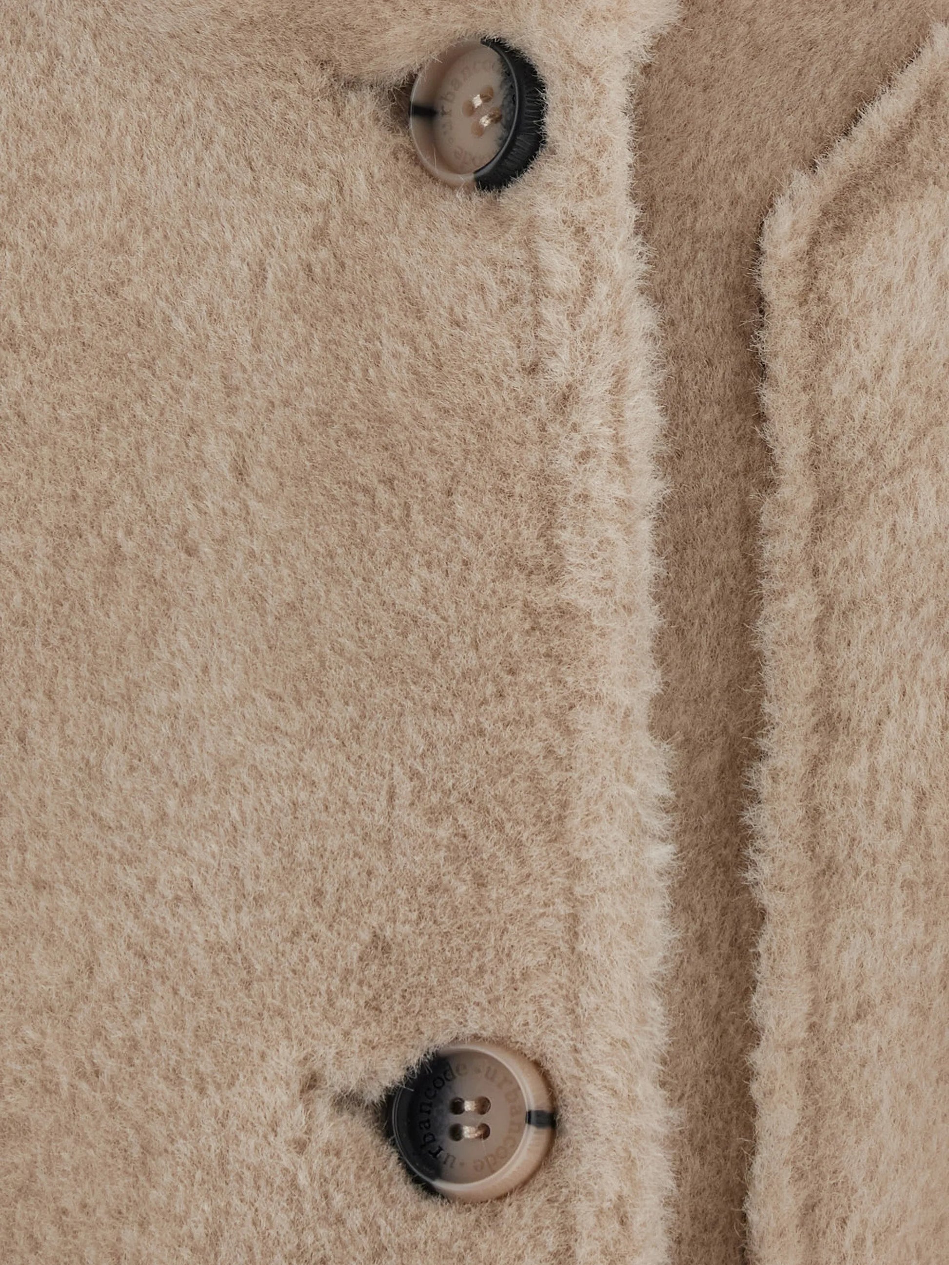 Urbancode Beige & Brown Reversible Faux Shearling Jacket