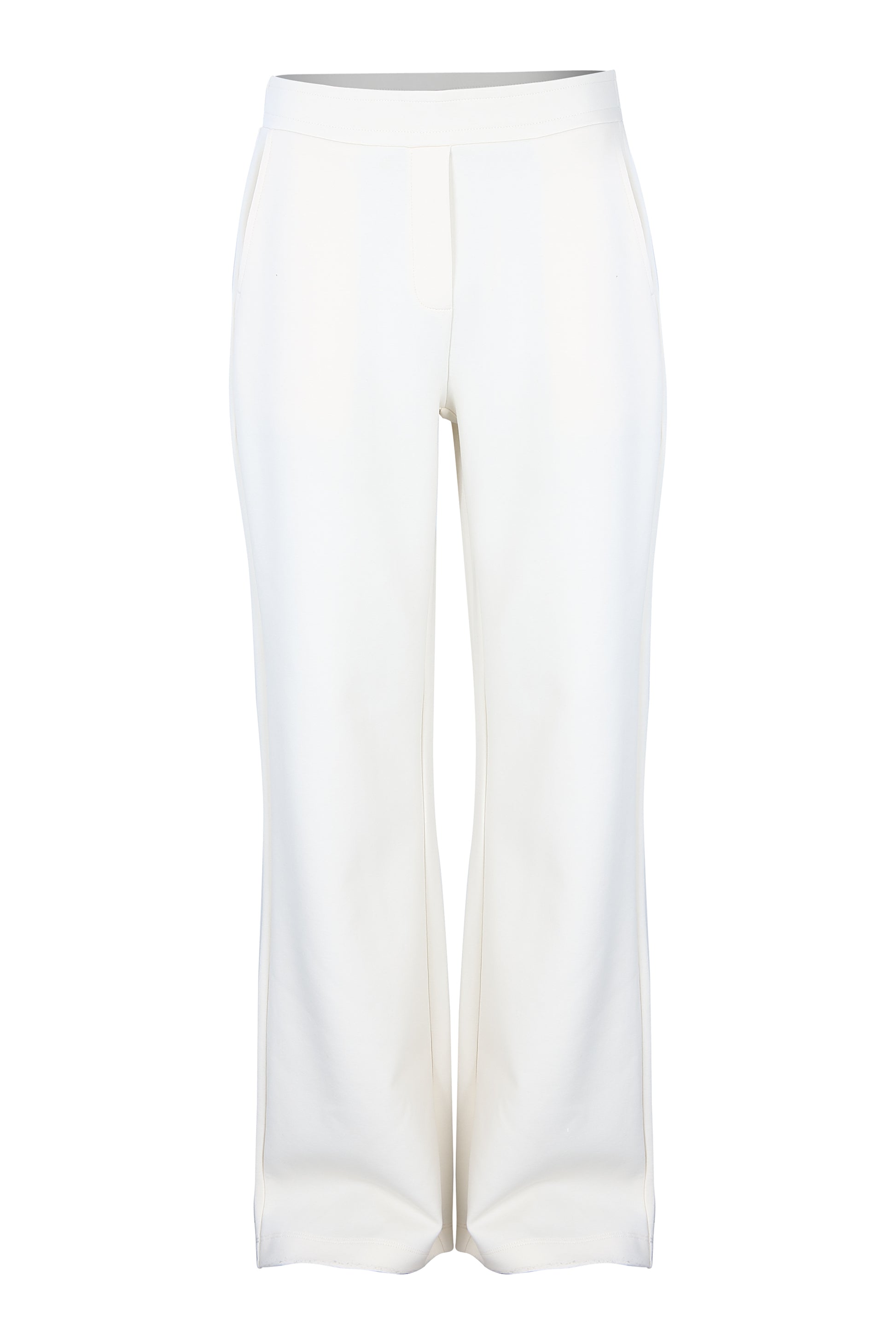 Margittes Chalk Wide Leg Joggers with Elasticated Waist & Pockets