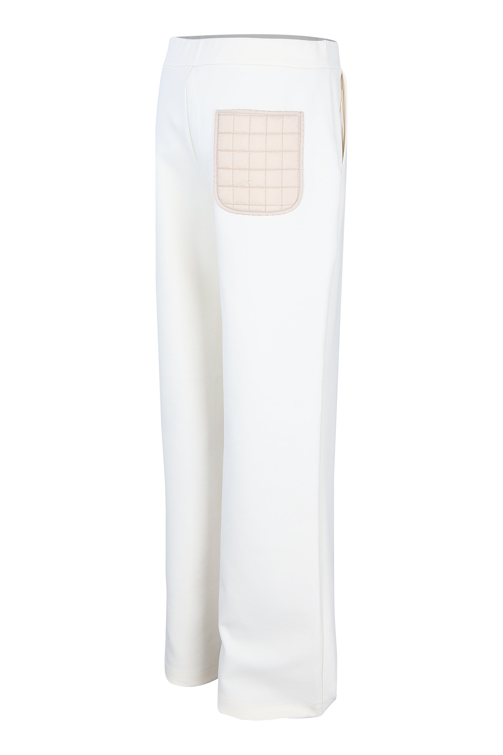 Margittes Chalk Wide Leg Joggers with Elasticated Waist & Pockets