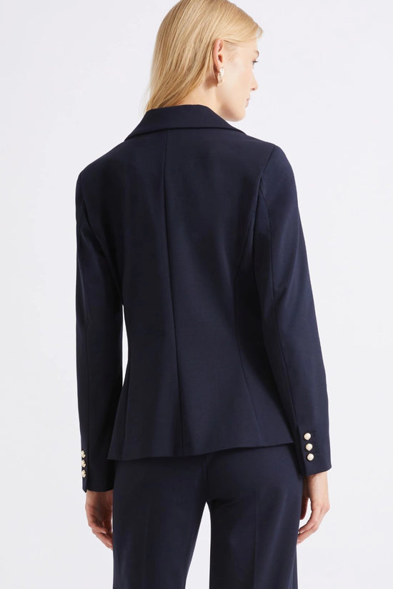 Marella Sport Navy Slim-Fit Jersey Blazer