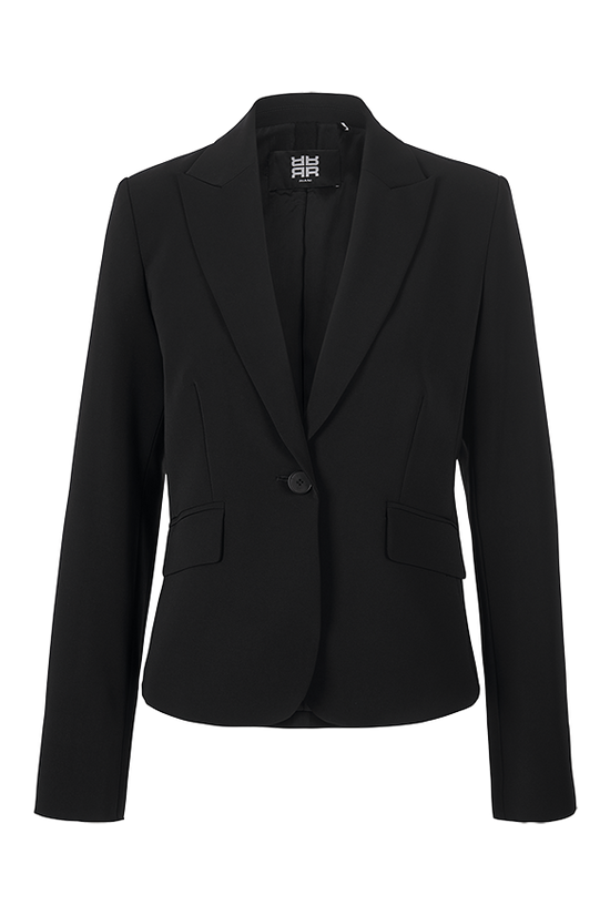 Riani Black One Button Blazer 391210