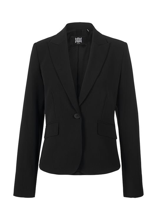 Riani Black One Button Blazer 391210