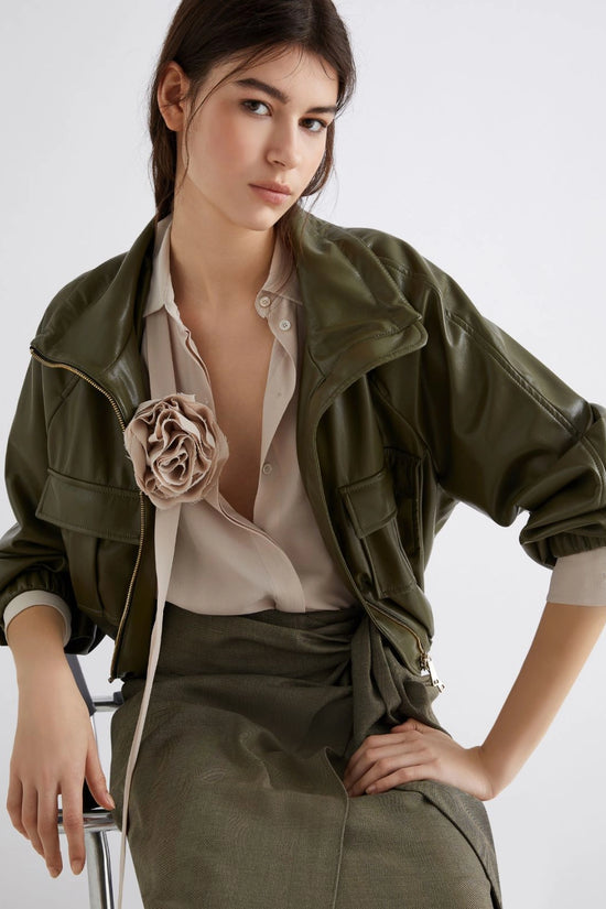 Marella faux leather jacket Loretta