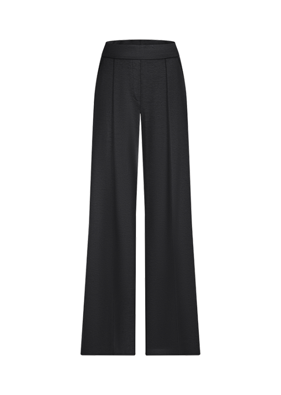 Riani Black Wide-Fit Scuba Trousers
