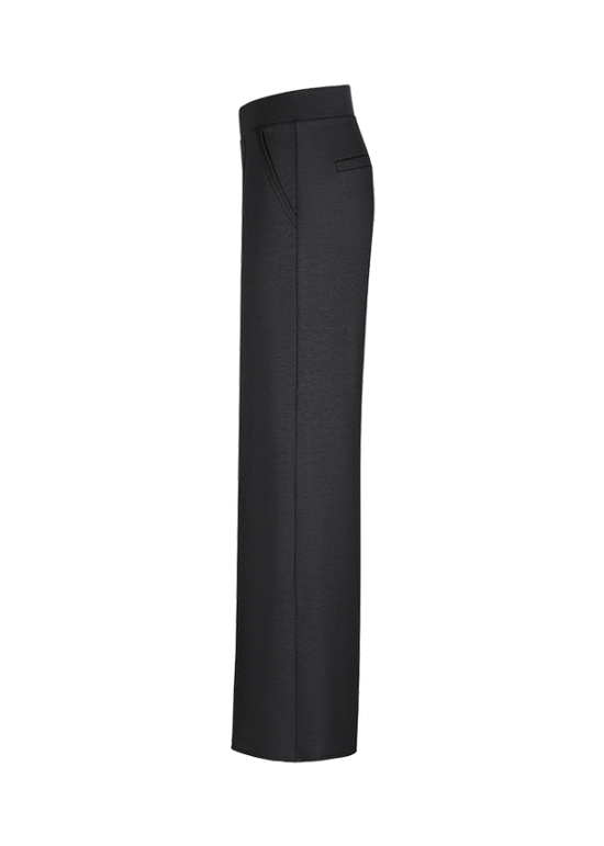 Riani Black Wide-Fit Scuba Trousers