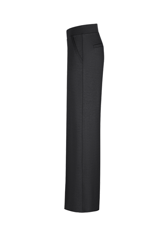 Riani Black Wide-Fit Scuba Trousers