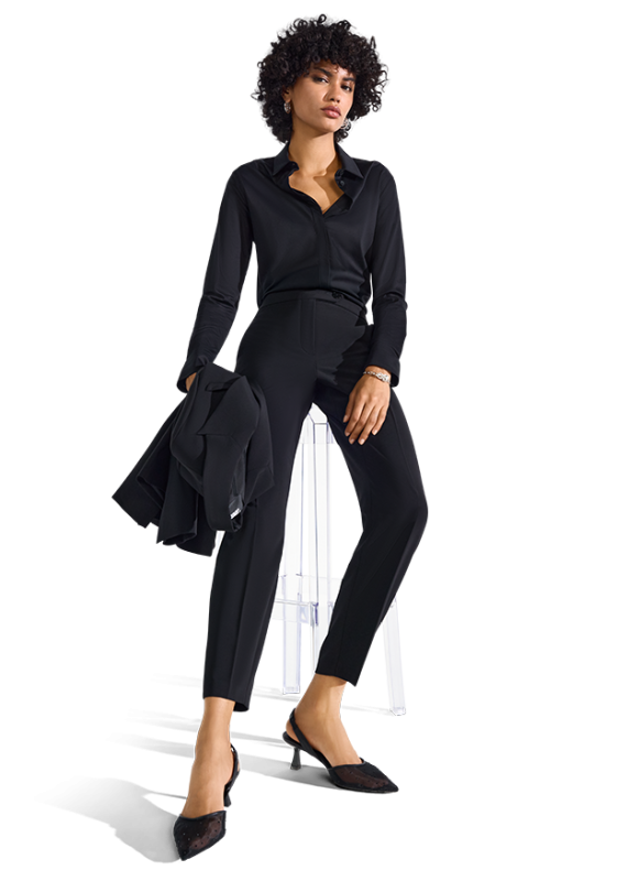 Riani Black Slim Fit Trousers 393360