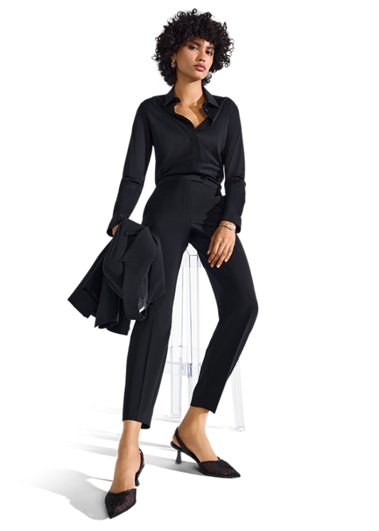 Riani Black Slim Fit Trousers 393360