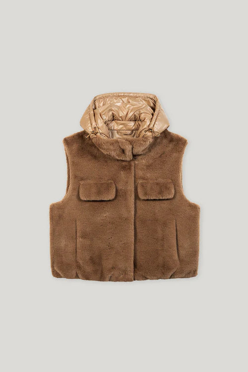 Luisa Cerano faux fur gilet 428448