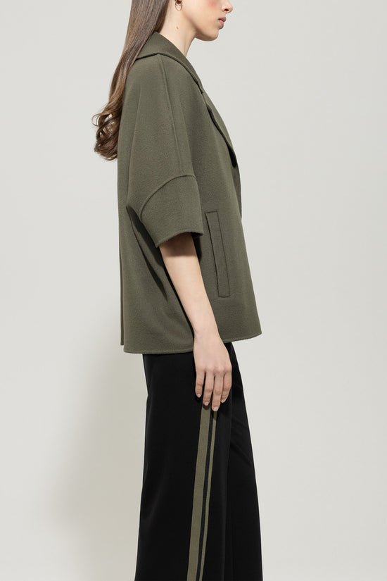 Luisa Cerano double faced wool jacket khaki 428510