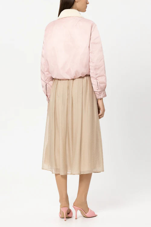 Luisa Cerano Pink Reversible Outdoor Down Jacket 438530