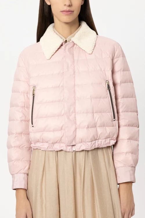 Luisa Cerano Pink Reversible Outdoor Down Jacket 438530