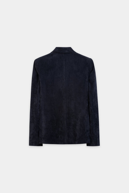 Luisa Cerano Navy Single-Button Corduroy Jacket