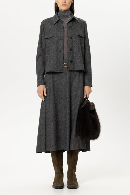 Luisa Cerano Anthrcite Punto di Milano Jacket