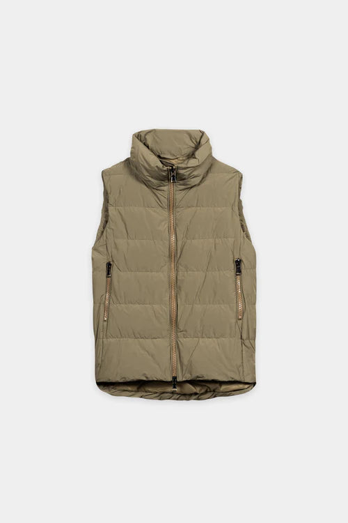 Luisa Cerano Sage Quilted Down Taffeta Gilet