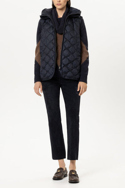 Luisa Cerano Navy Down Outdoor Gilet 448452