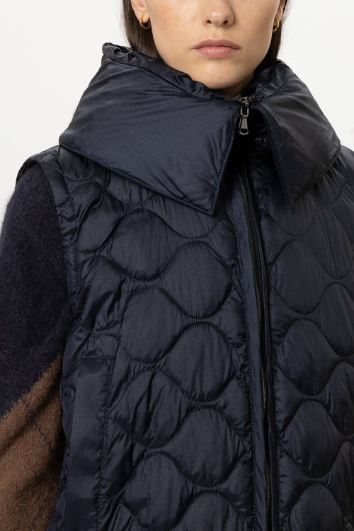 Luisa Cerano Navy Down Outdoor Gilet