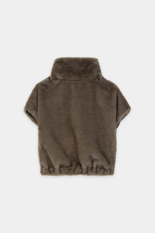 Luisa Cerano Faux Mink Fur Gilet