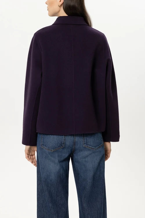 Luisa Cerano Plum Double-Face Jacket